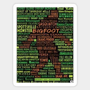 Bigfoot silhouette Magnet